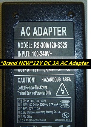 *Brand NEW*12V DC 3A AC Adapter LaCie RS-300/120-S325 power supply